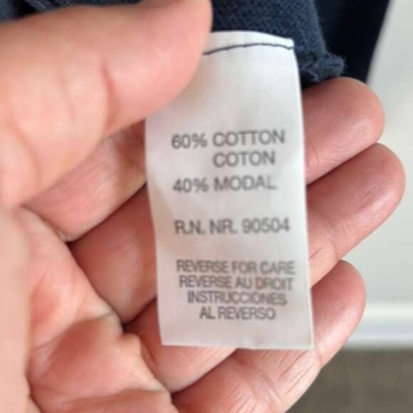 Visitor Poeta Moda Mens Long Sleeve Quarter Zip Sweater Blue Size Medium - Picture 10 of 12